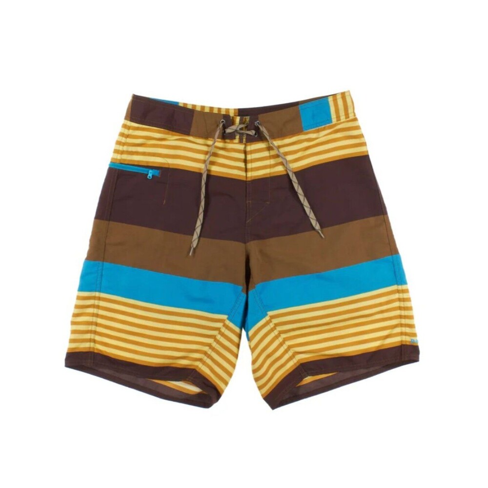 Patagonia® Men's Wavefarer Board Shorts - 21" in Fitz Stripe: Cumin Sz 29